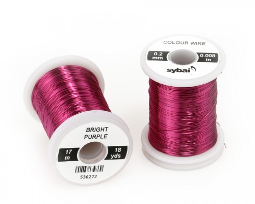 Colour Wire, 0.2 mm, Bright Purple